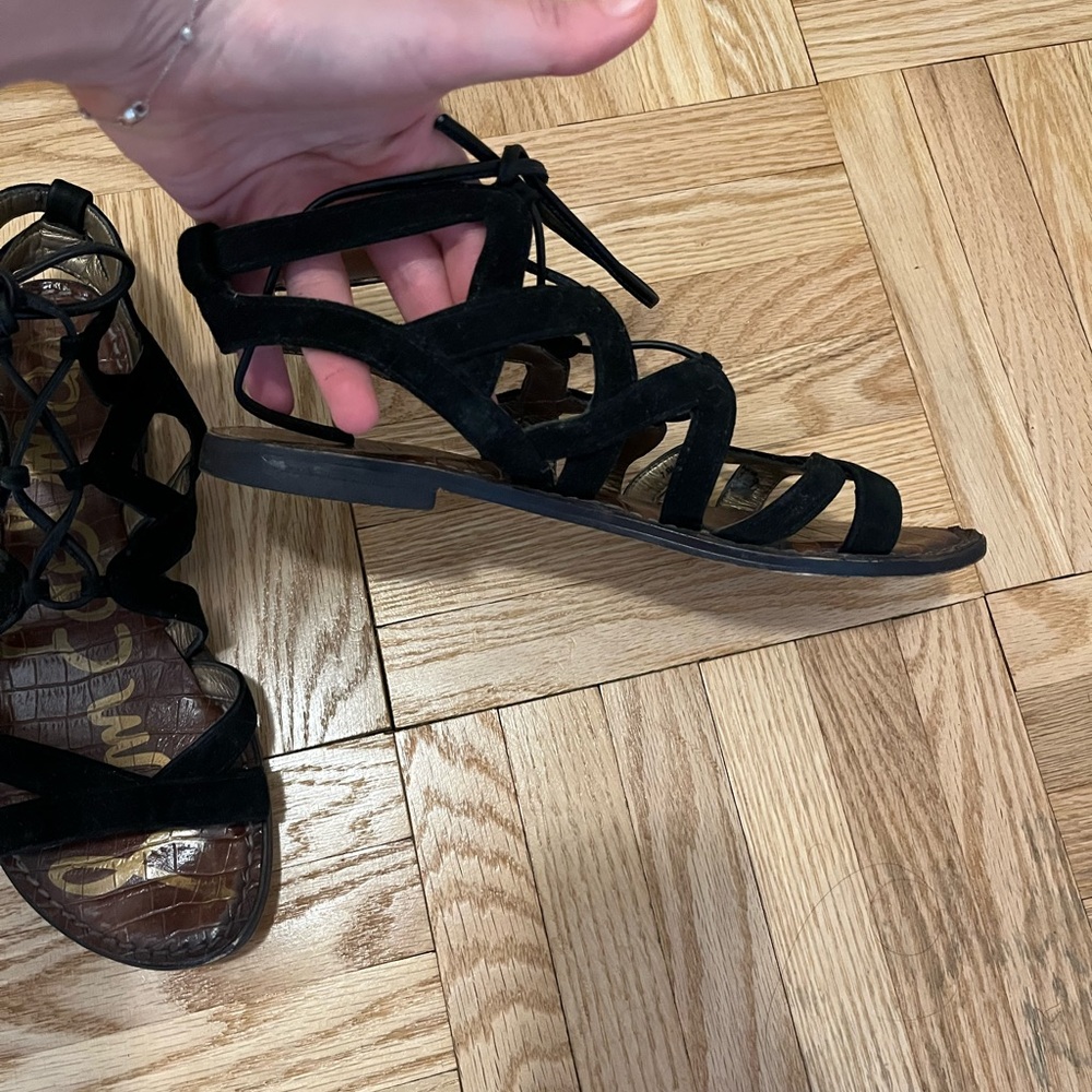 Sam Edelman Black Strappy Sandals - Picture 3 of 5